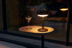 Bellboy Kabellose Tischlampe, schwarz, 18x18x30 cm