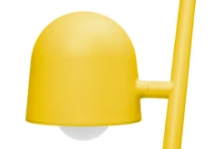 Big Lebow Arc lamp, gelb, 186x234 cm