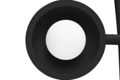 Big Lebow Arc lamp, schwarz, 186x234 cm