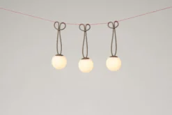 Bolleke Mini set (3 pcs) Kleine wiederaufladbare Lampen, braun, 12x12 cm