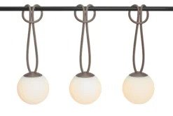 Bolleke Mini set (3 pcs) Kleine wiederaufladbare Lampen, braun, 12x12 cm