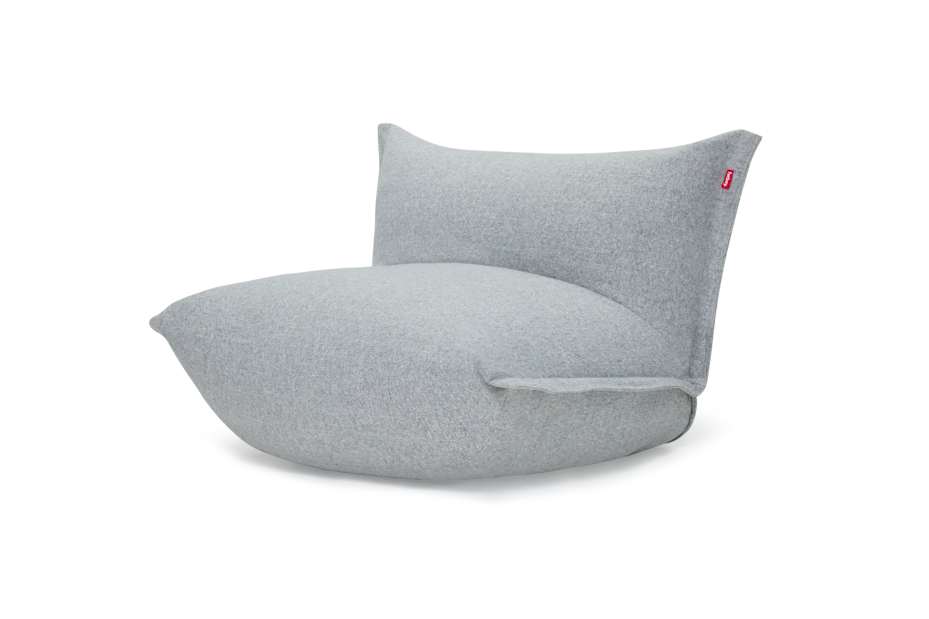 BonBaron Slim Boucle Loungesessel, grau, 102x85x75 cm