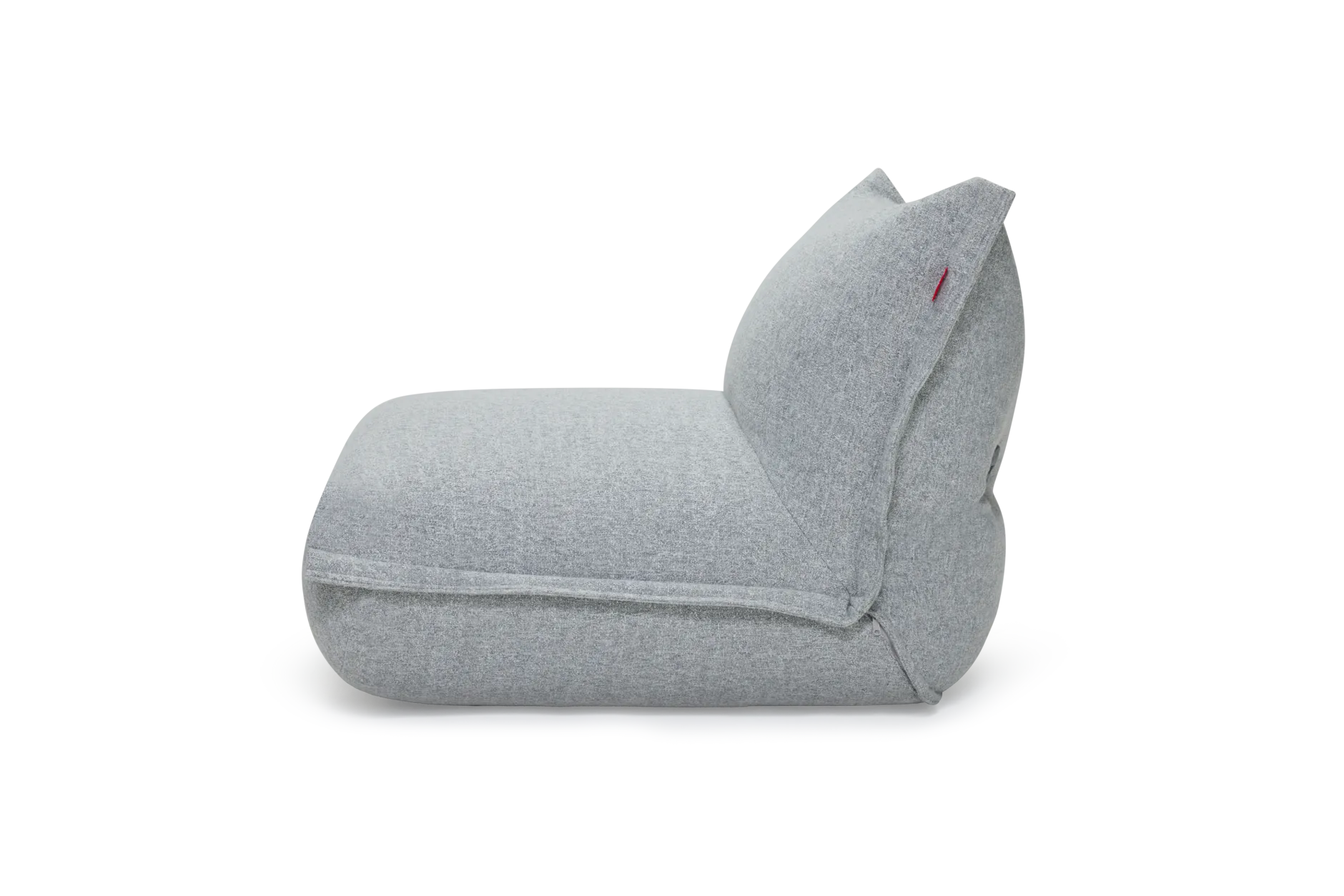 BonBaron Slim Boucle Loungesessel, grau, 102x85x75 cm