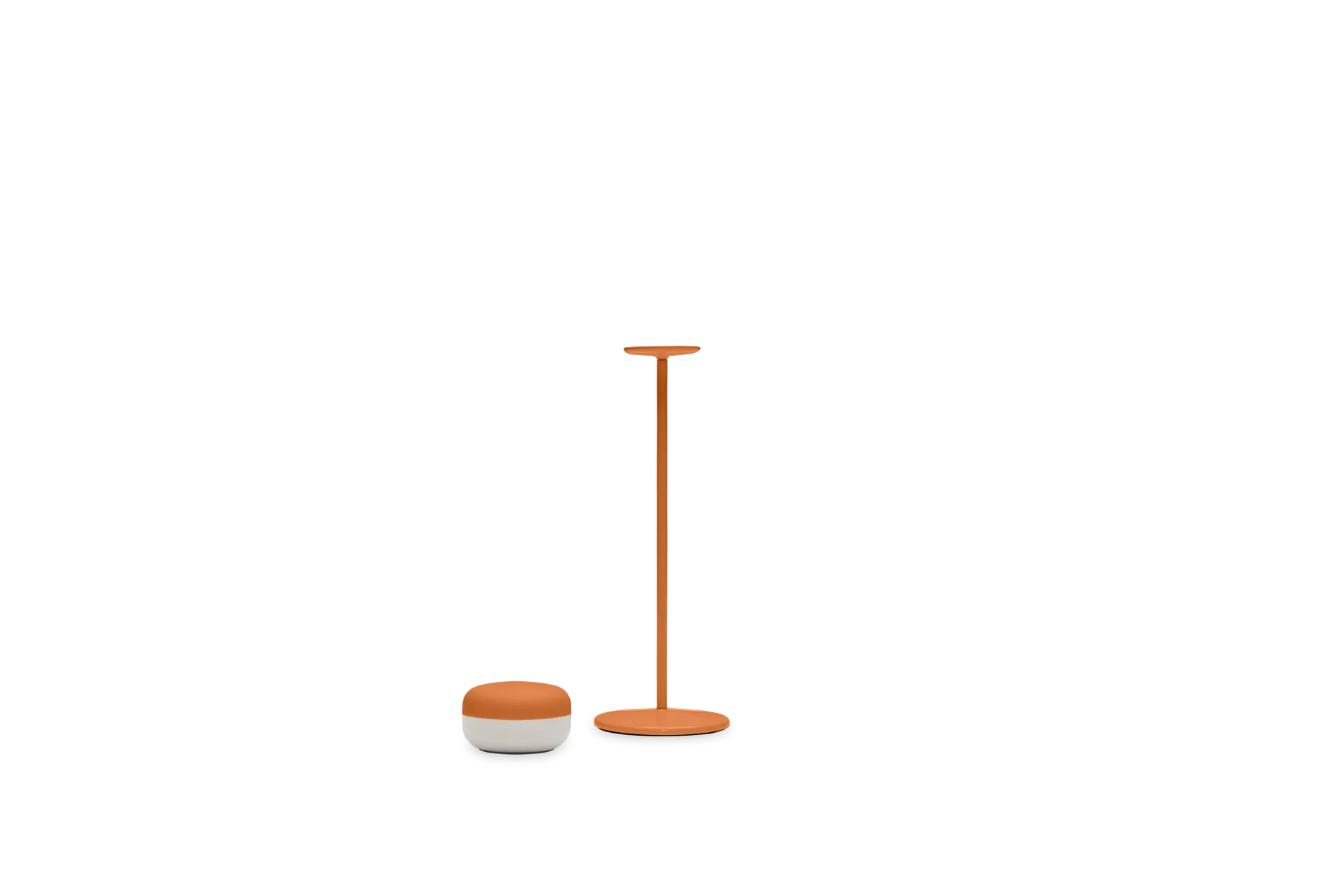 Cheerio Kabellose Tischlampe, orange, 8x8x25.8 cm