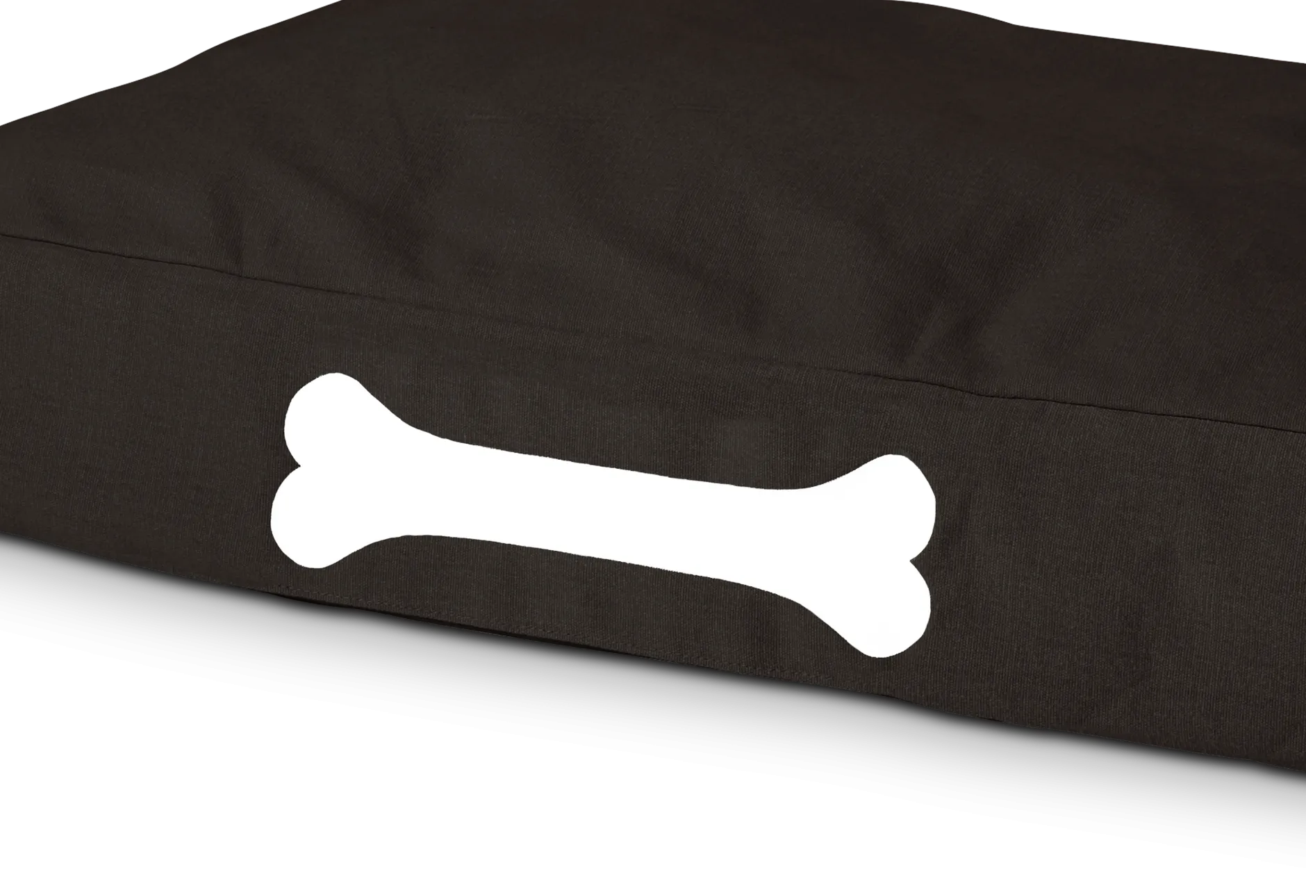 Doggielounge S Canvas Kleines Hundekissen, schwarz, 60x80x15 cm