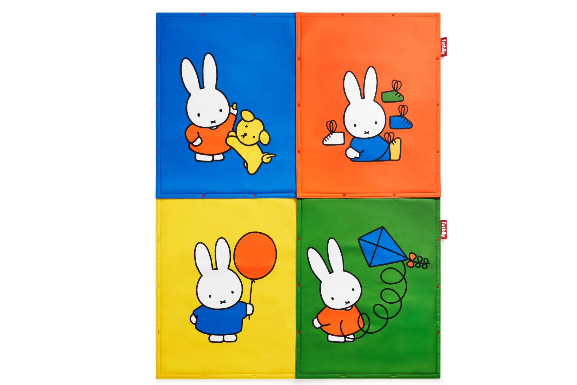 Flying Carpet x Miffy Miffy Spielteppich, orange, 180x140 cm