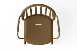Fred's Armchair Gartenstuhl mit Armlehne, braun, 60x59.5x80.5 cm