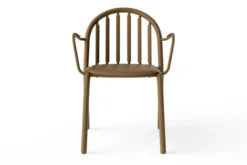 Fred's Armchair Gartenstuhl mit Armlehne, braun, 60x59.5x80.5 cm