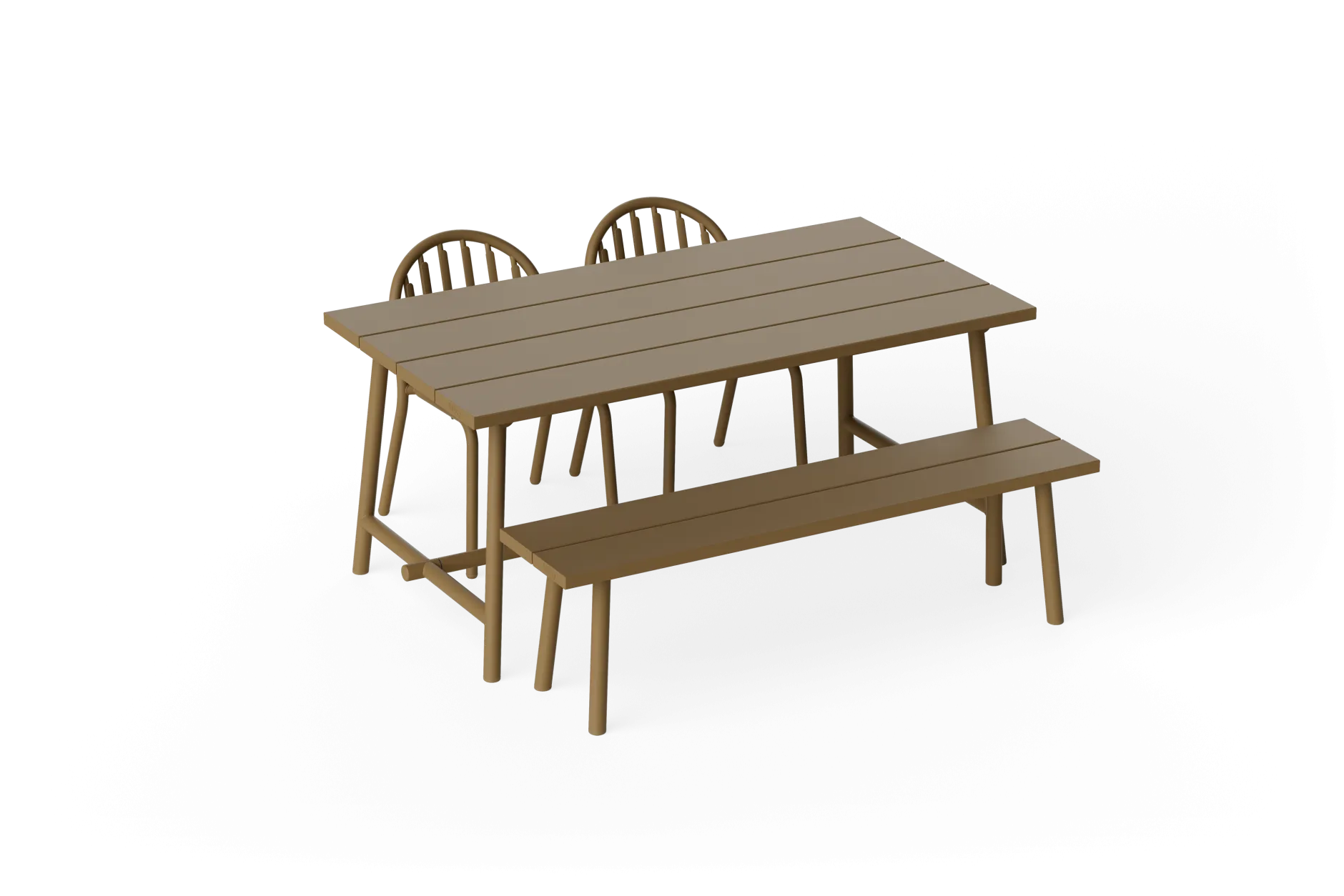 Fred's Bench Gartenbank, braun, 160x40x46.5 cm