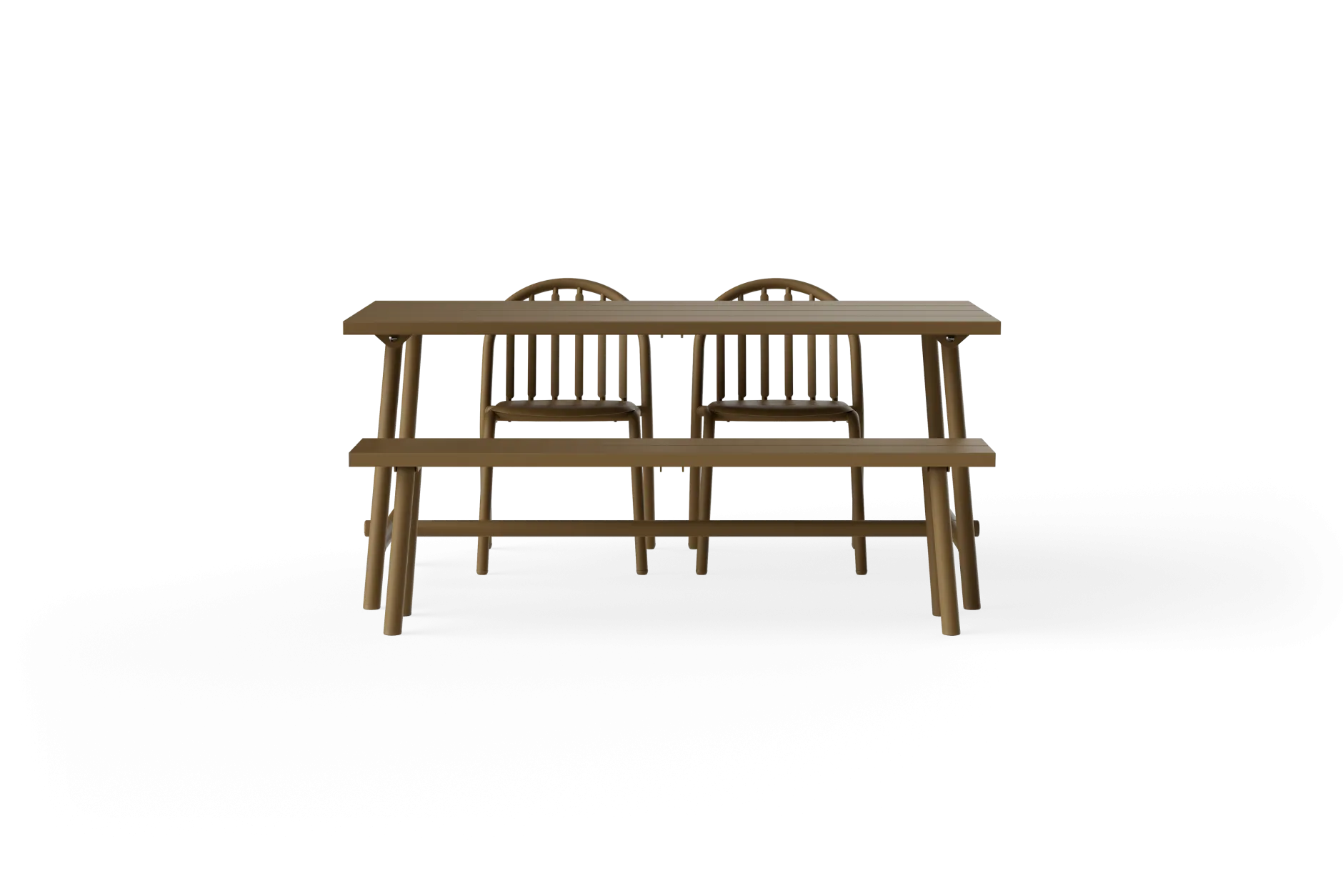 Fred's Bench Gartenbank, braun, 160x40x46.5 cm