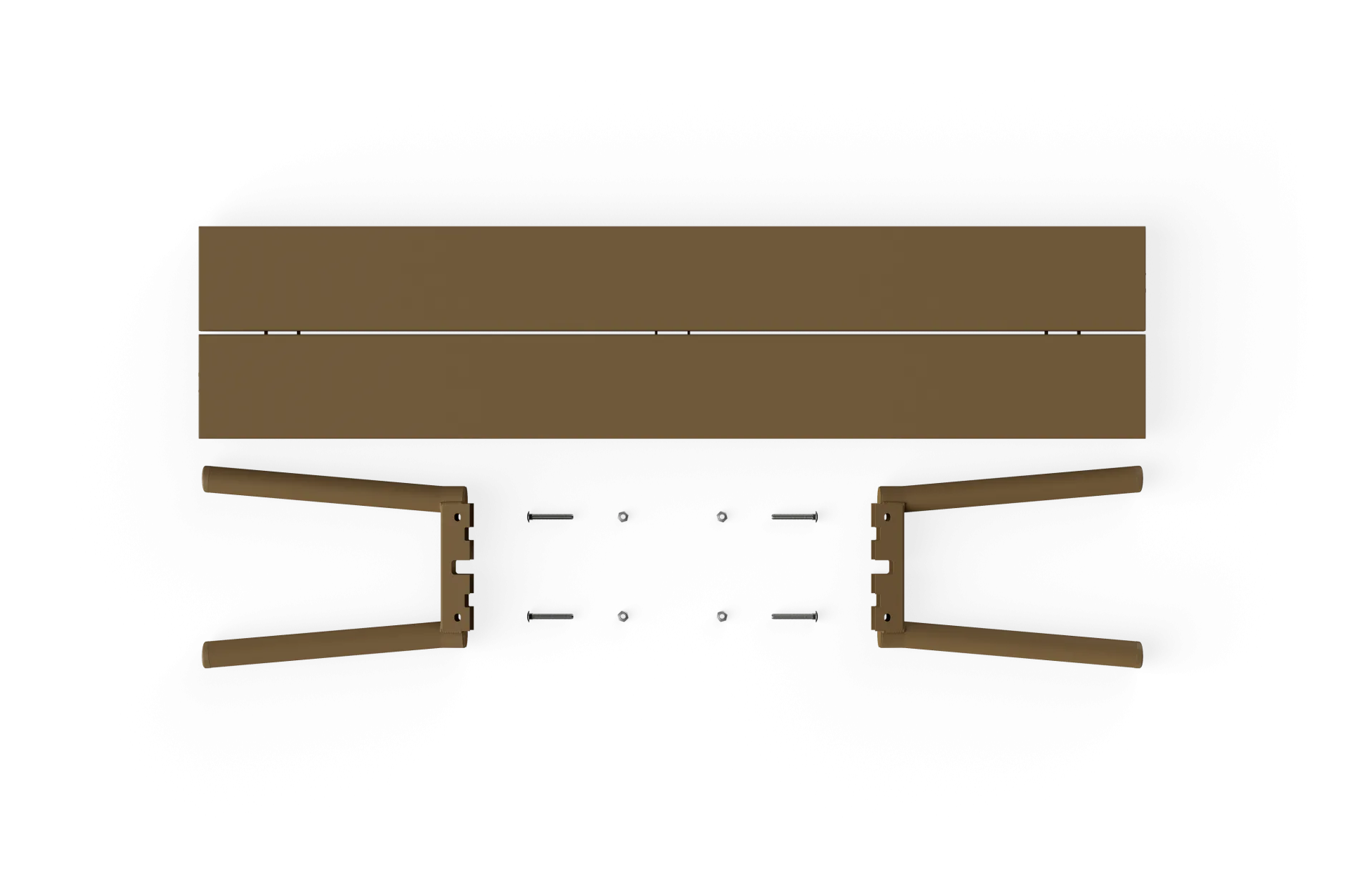 Fred's Bench Gartenbank, braun, 160x40x46.5 cm