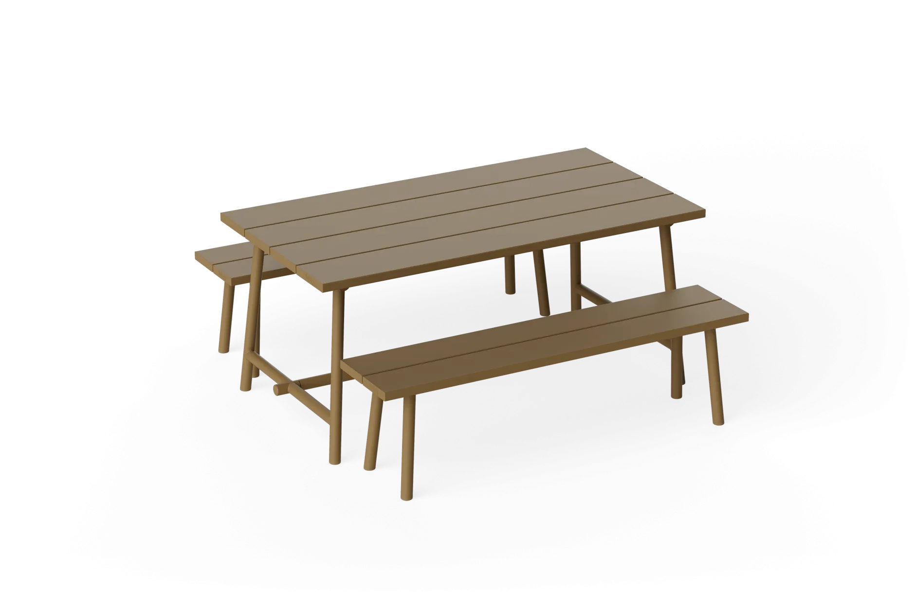Fred's Bench Gartenbank, braun, 160x40x46.5 cm