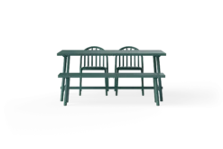 Fred's Bench Gartenbank, grün, 160x40x46.5 cm