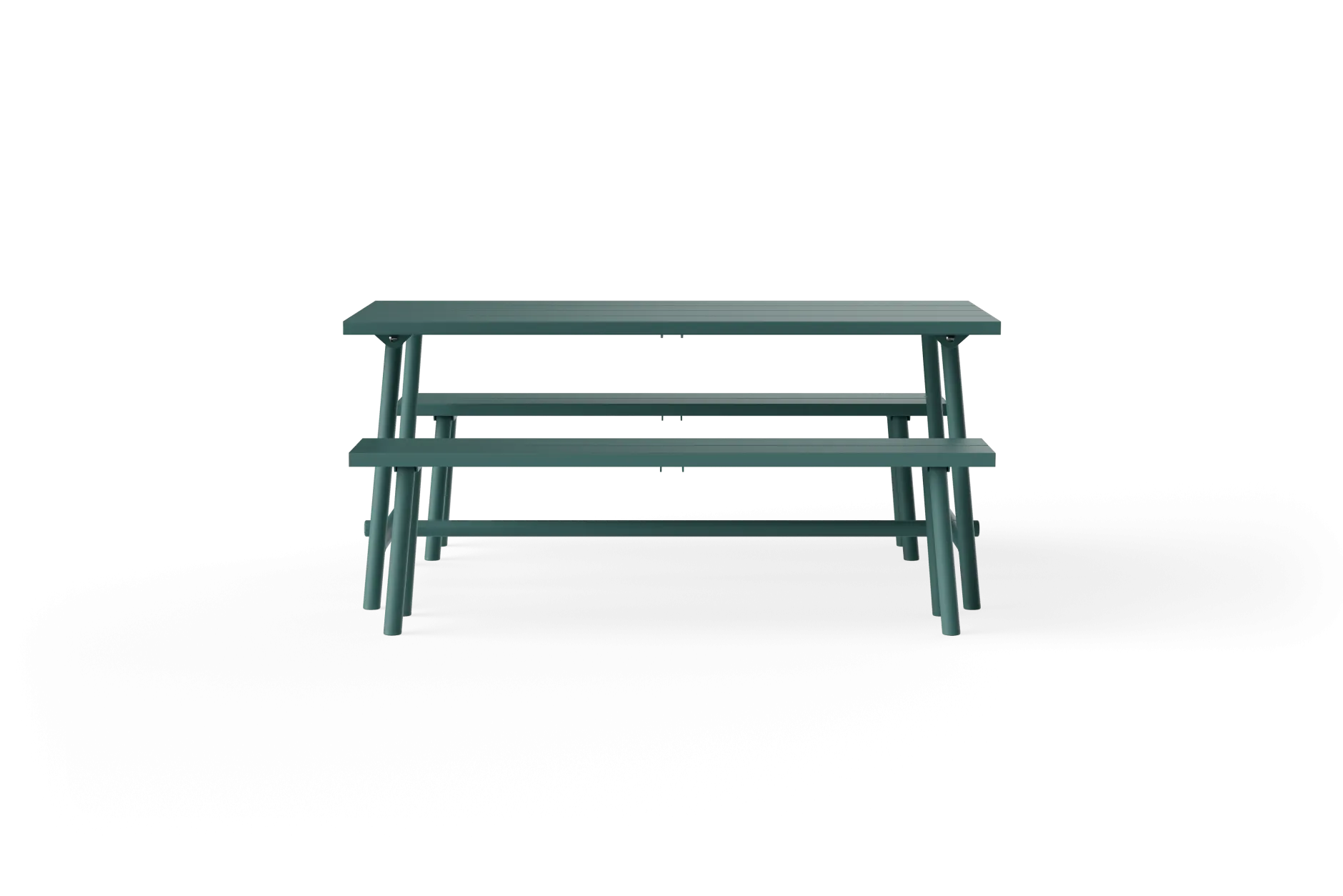 Fred's Bench Gartenbank, grün, 160x40x46.5 cm