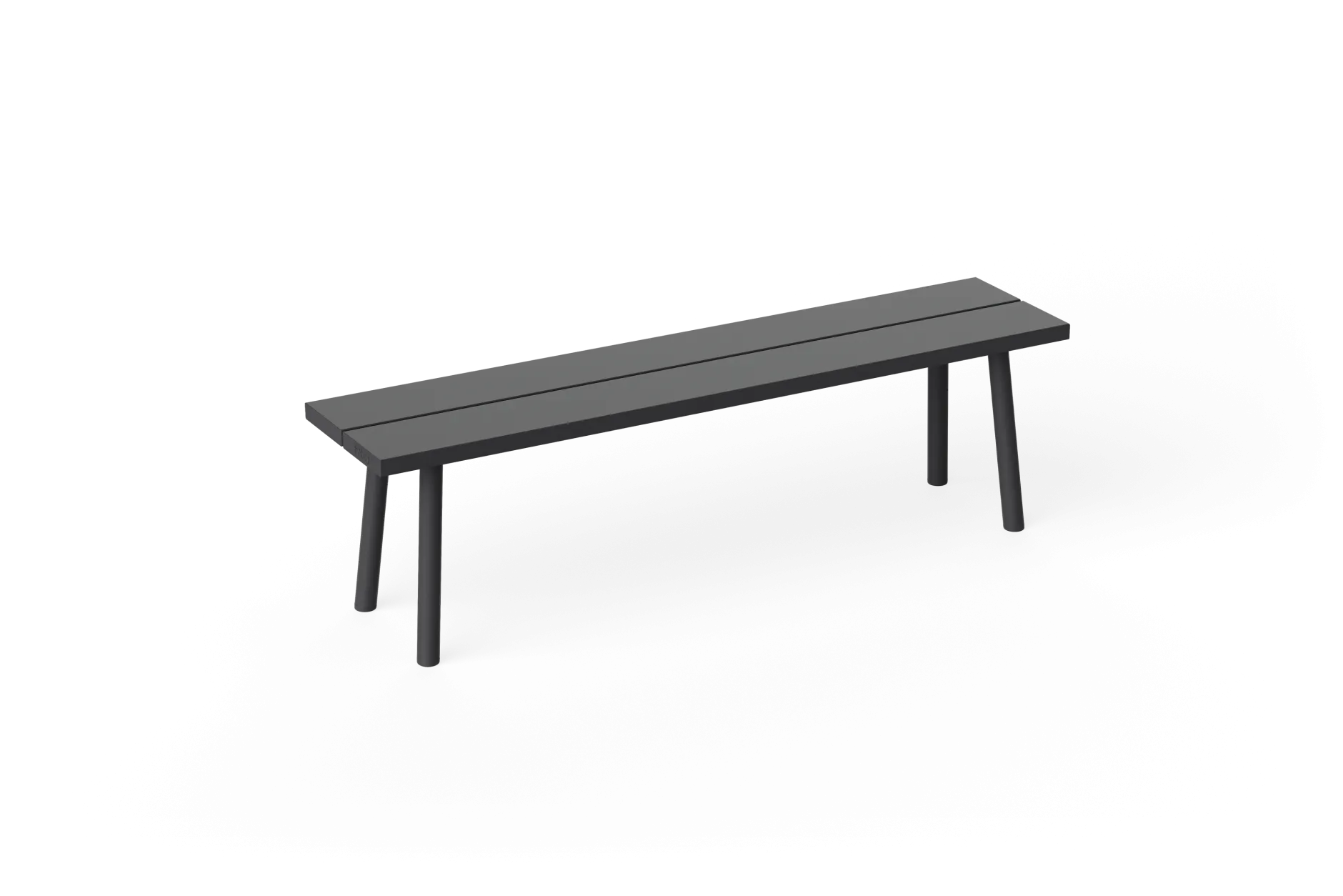 Fred's Bench Gartenbank, schwarz, 160x40x46.5 cm