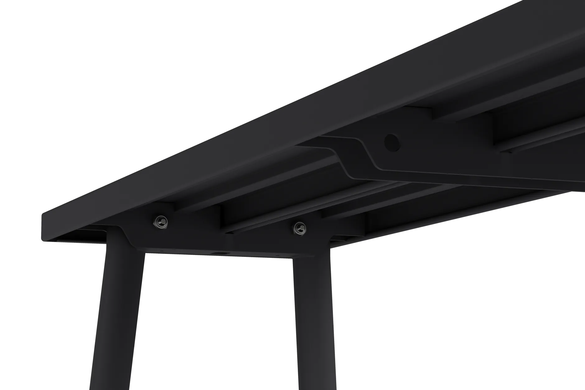 Fred's Bench Gartenbank, schwarz, 160x40x46.5 cm