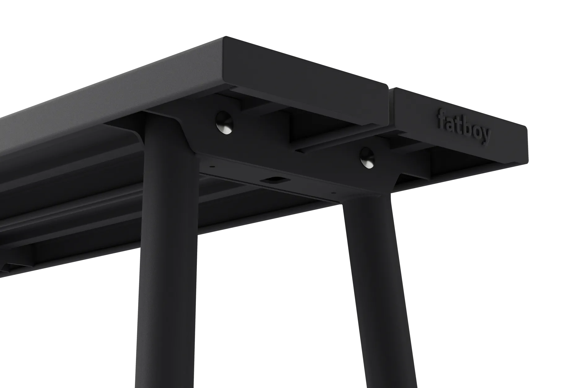 Fred's Bench Gartenbank, schwarz, 160x40x46.5 cm