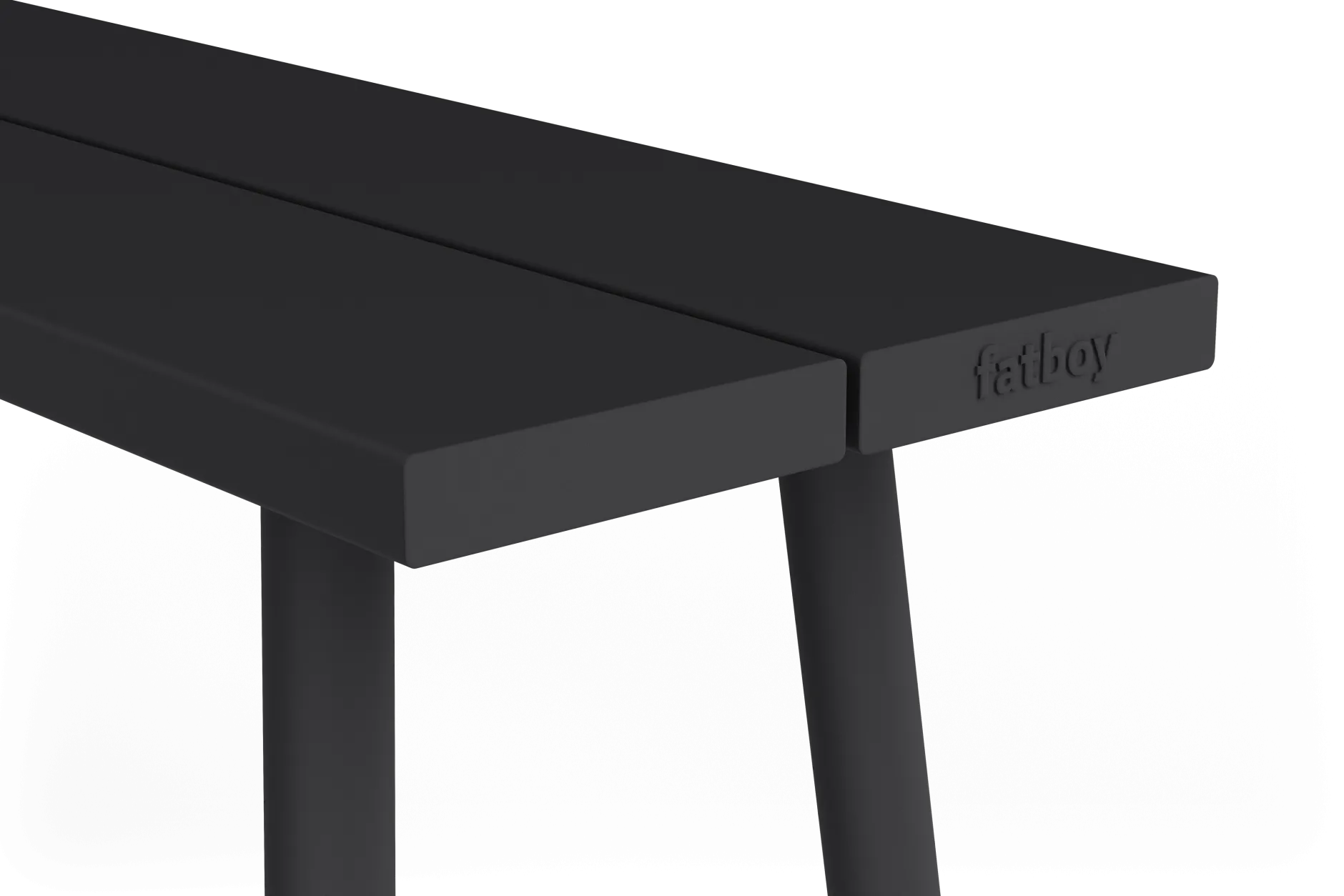 Fred's Bench Gartenbank, schwarz, 160x40x46.5 cm