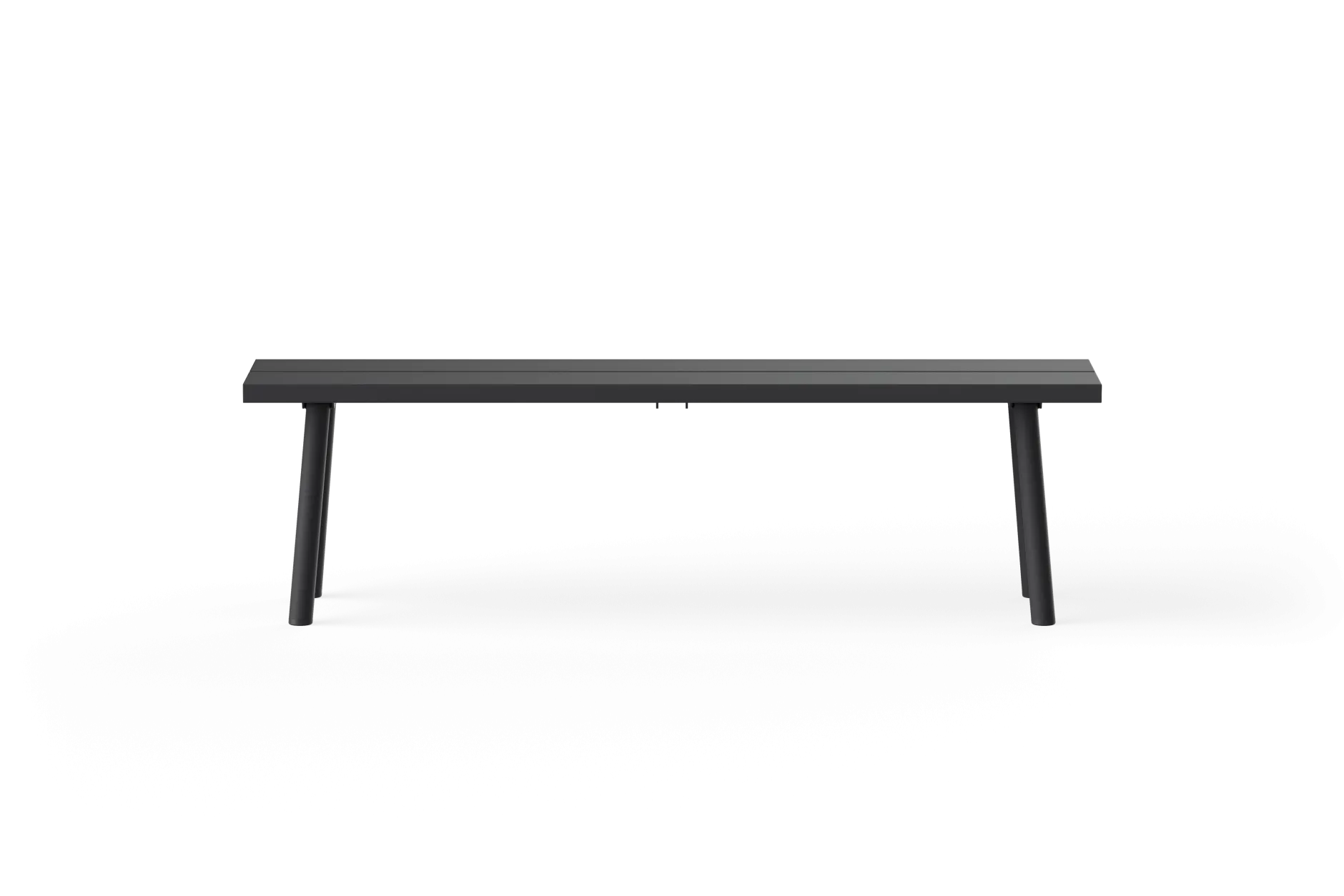 Fred's Bench Gartenbank, schwarz, 160x40x46.5 cm