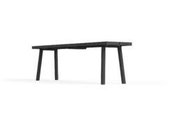 Fred's Bench Gartenbank, schwarz, 160x40x46.5 cm