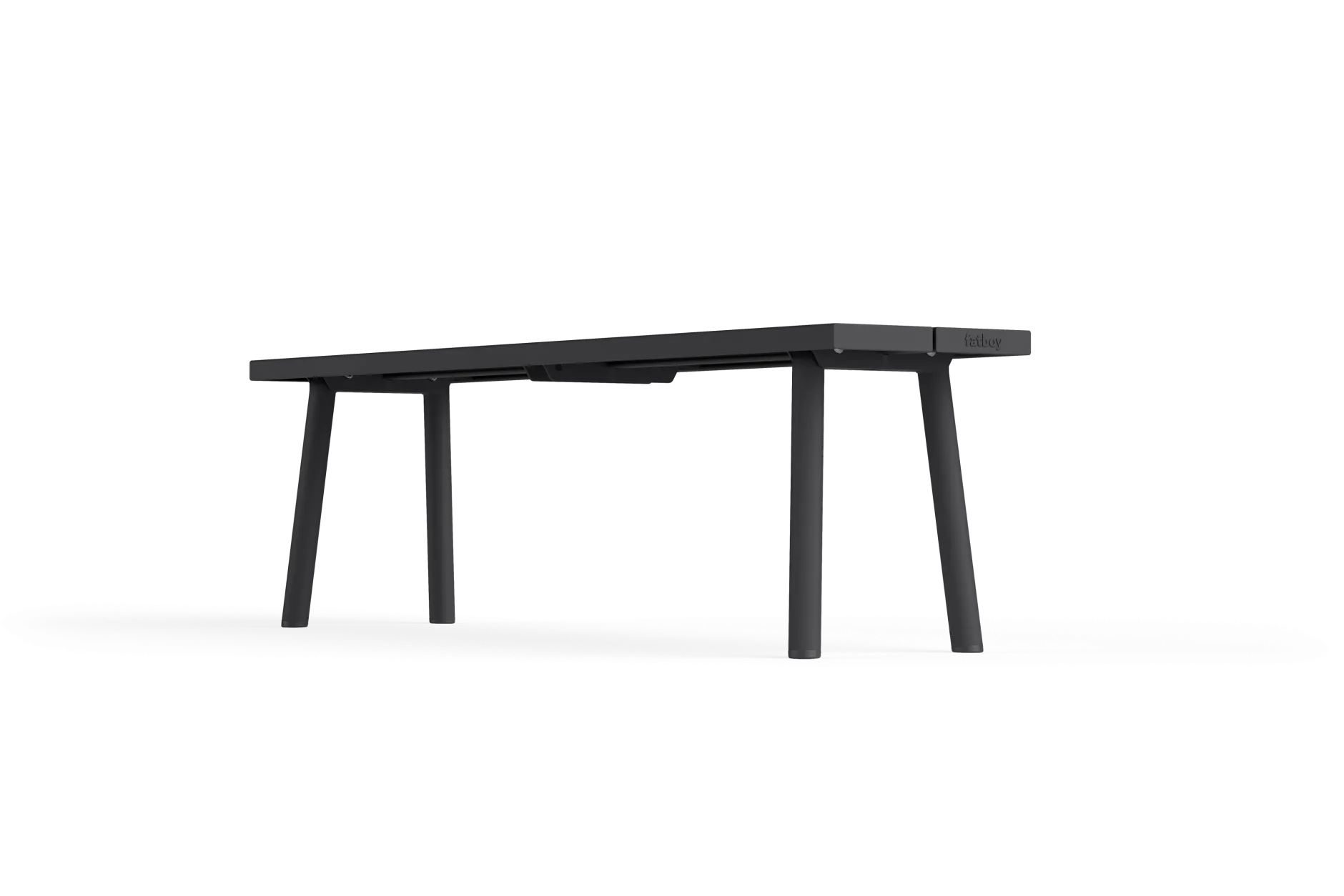 Fred's Bench Gartenbank, schwarz, 160x40x46.5 cm