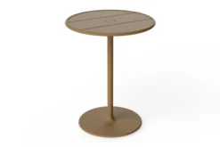 Fred's Bistreau Kleiner runder Gartentisch, braun, 60x60x76 cm