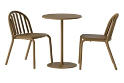 Fred's Bistreau Kleiner runder Gartentisch, braun, 60x60x76 cm