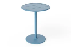 Fred's Bistreau Kleiner runder Gartentisch, blau, 60x60x76 cm