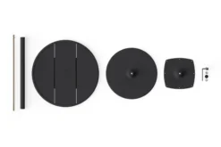 Fred's Bistreau Kleiner runder Gartentisch, schwarz, 60x60x76 cm