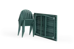 Fred's Medium Table Gartentisch, grün, 170x90x76 cm