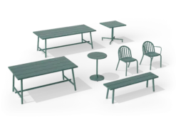 Fred's Medium Table Gartentisch, grün, 170x90x76 cm