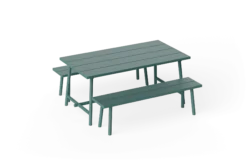 Fred's Medium Table Gartentisch, grün, 170x90x76 cm