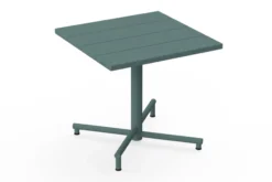 Fred's Square Bistreau Kleiner quadratischer Gartentisch, grün, 80x80x76 cm