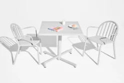 Fred's Square Bistreau Kleiner quadratischer Gartentisch, 80x80x76 cm