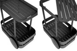 Jolly Trolley Mobile Bartisch, schwarz, 78x55x200 cm