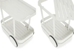 Jolly Trolley Mobile Bartisch, weiß, 78x55x200 cm