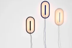 Led's Strip Wandleuchte, blau, 36.5x18.9x7 cm