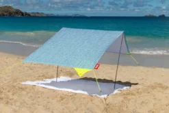 Miasun Tragbares Strandzelt, blau, 330x190x140 cm