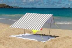 Miasun Tragbares Strandzelt, grau, 330x190x140 cm