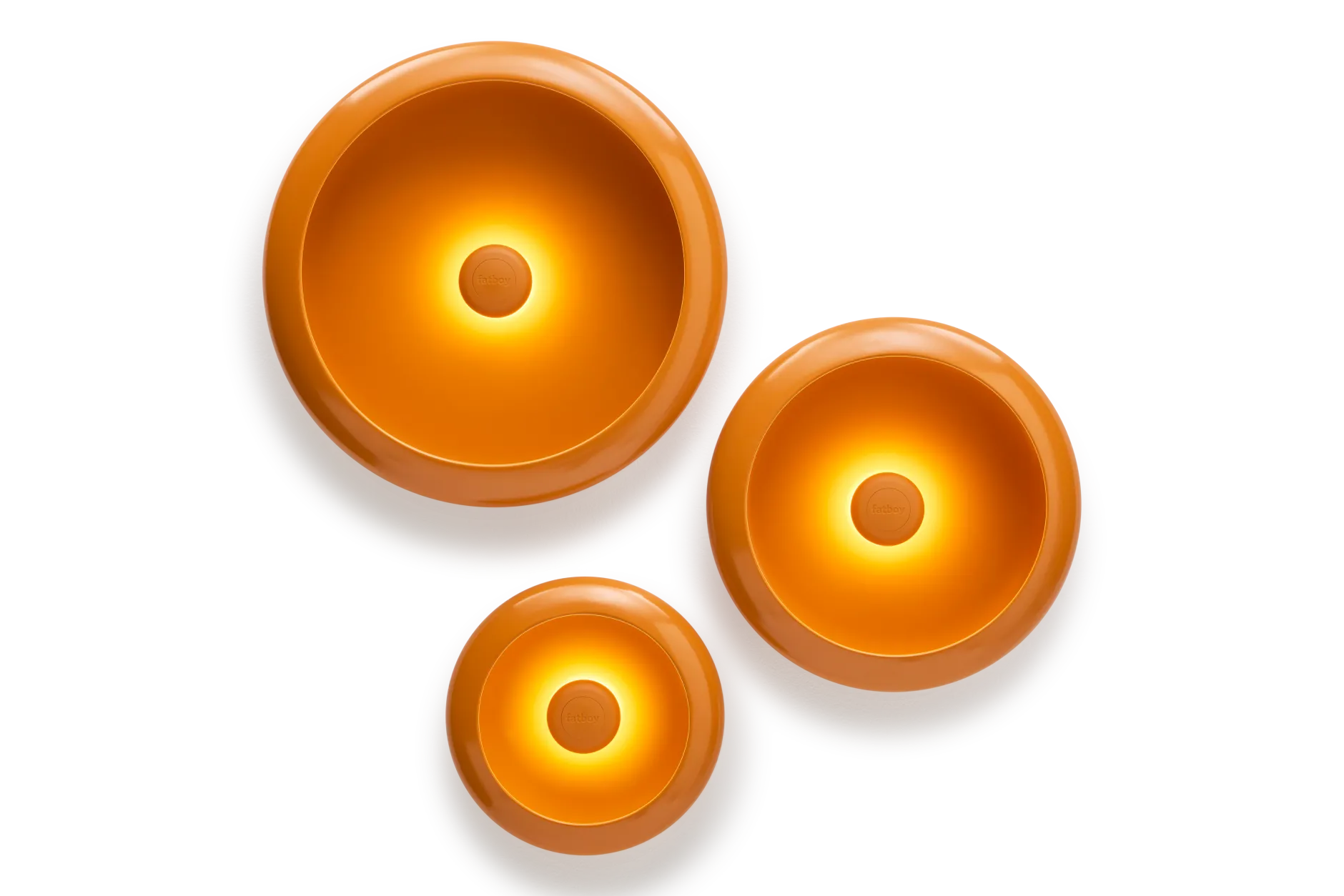 Oloha Trio Wandleuchten-Set, orange,cm