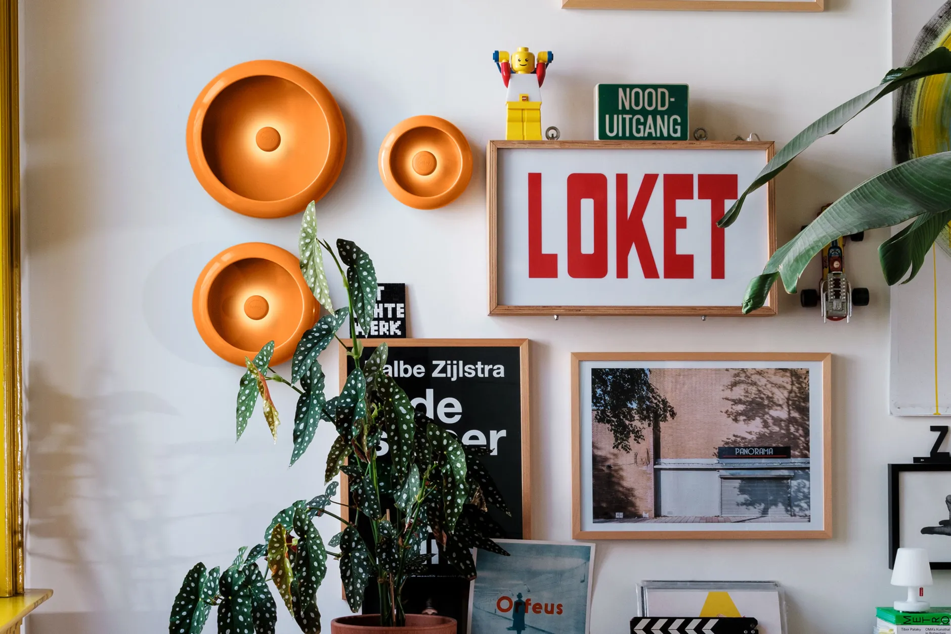 Oloha Trio Wandleuchten-Set, orange,cm