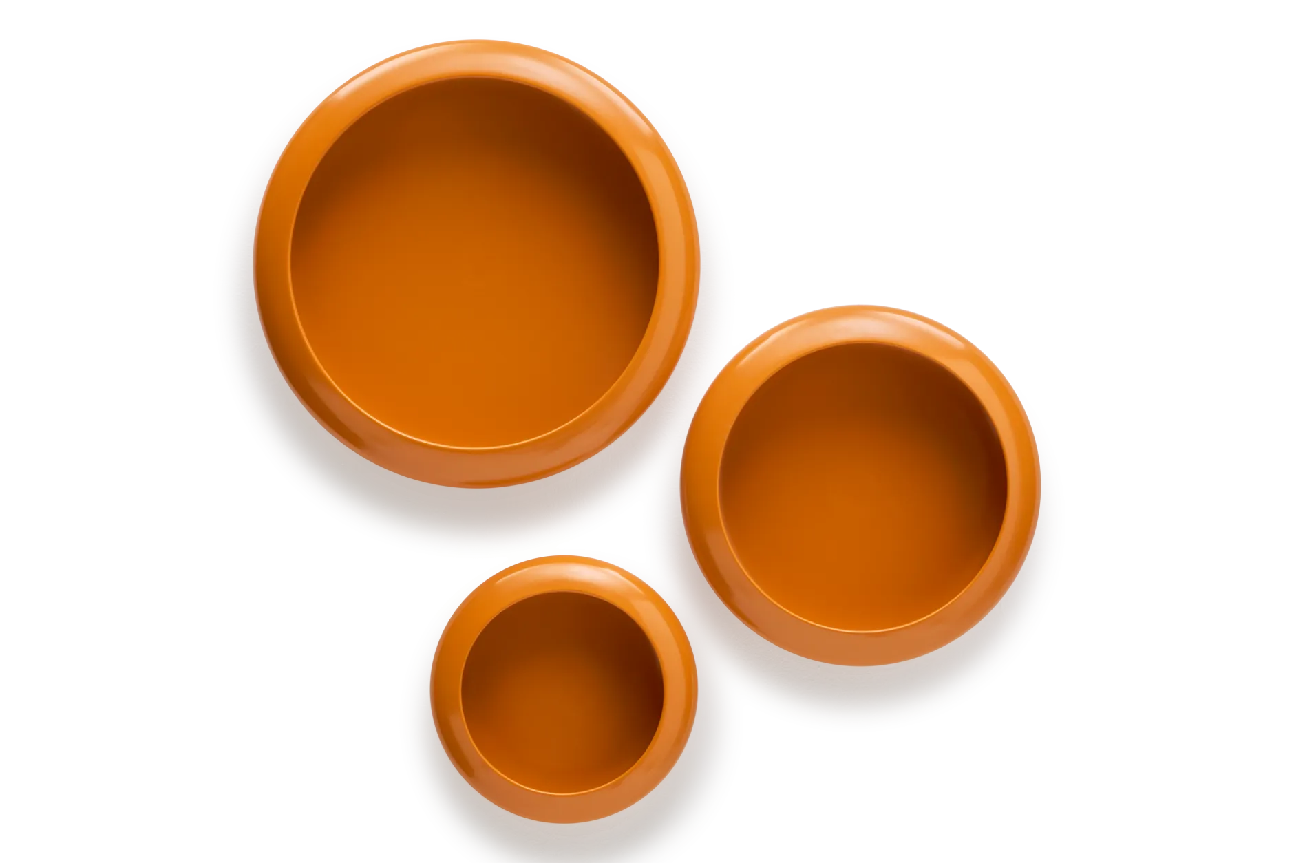 Oloha Trio Wandleuchten-Set, orange,cm