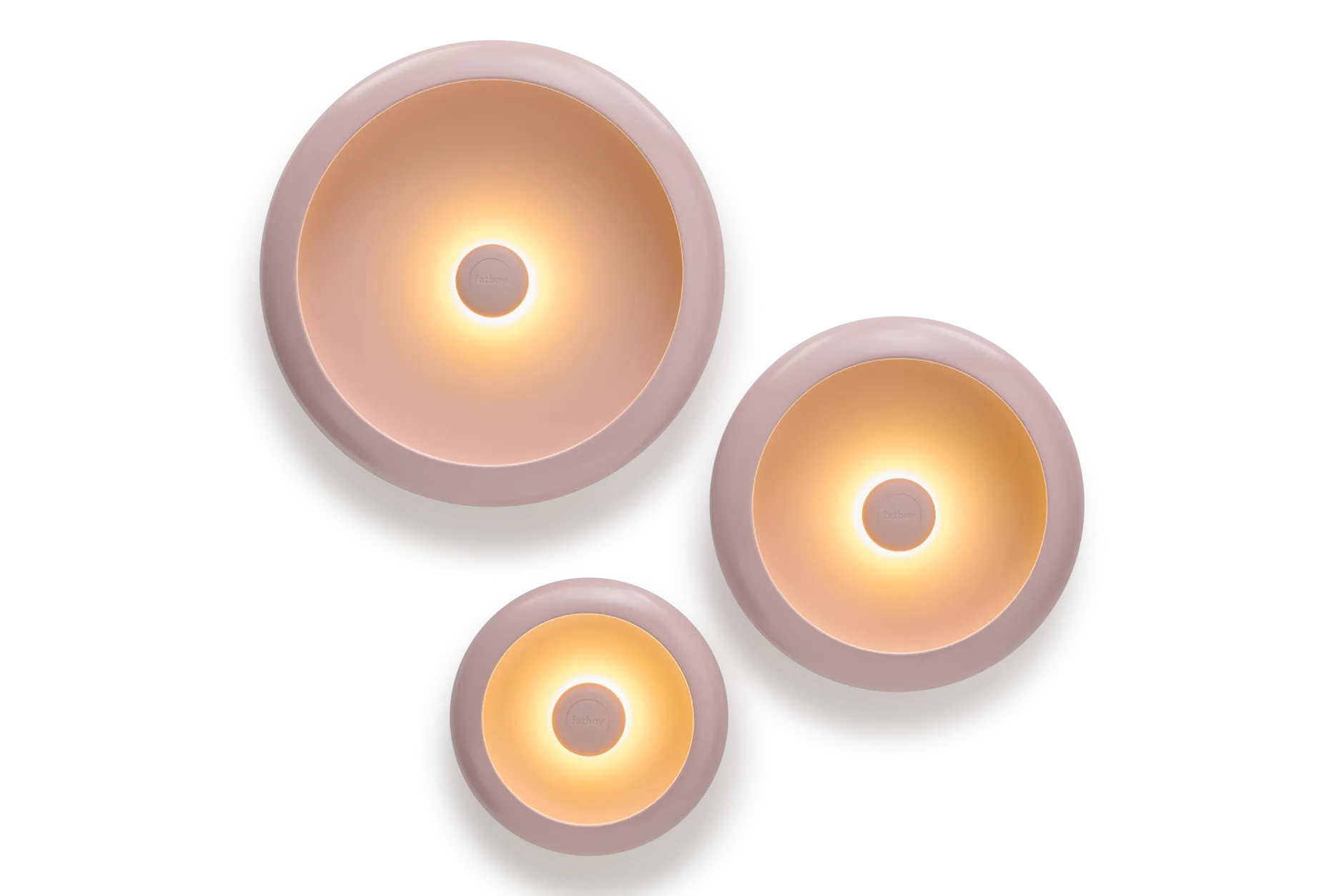 Oloha Trio Wandleuchten-Set, rosa,cm