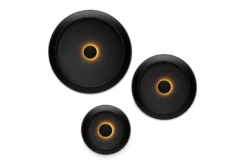 Oloha Trio Wandleuchten-Set, schwarz,cm