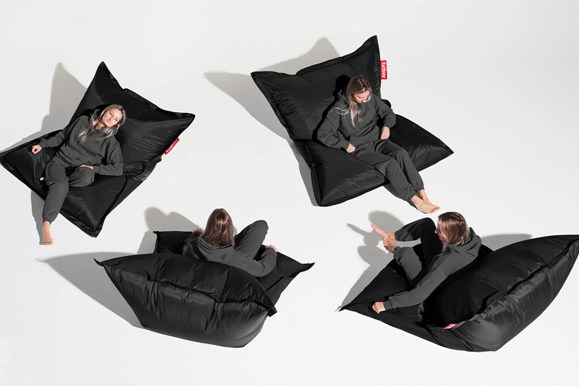 Original Indoor Sitzsack, schwarz, 140x180 cm