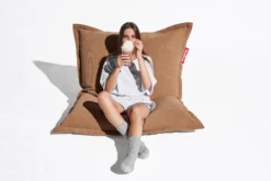 Original Slim Cord Sitzsack aus Cord, braun, 120x155 cm