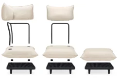 Paletti Corner Seat Modulare Eck-Loungesessel, beige, 100x100x90 cm