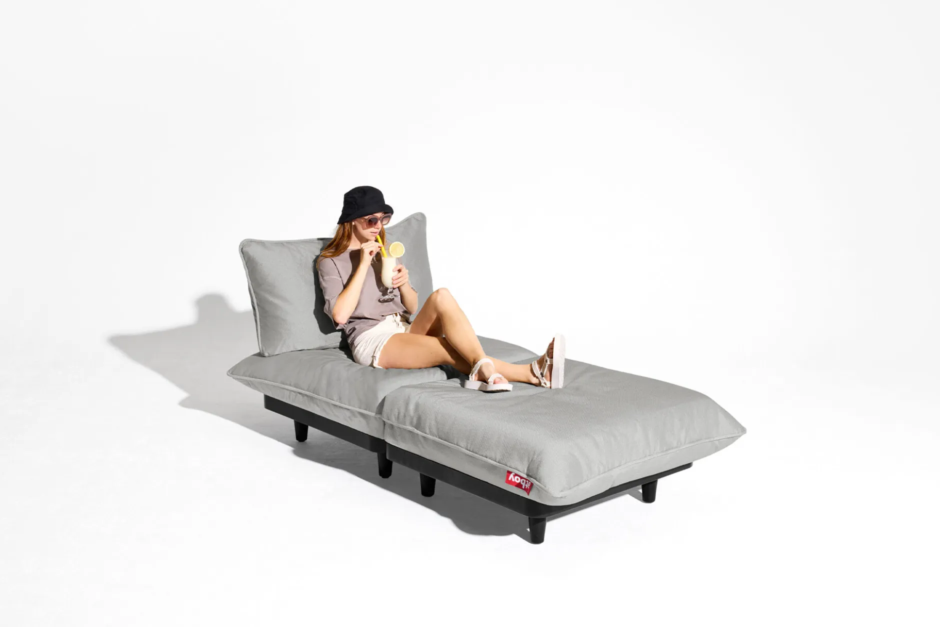 Paletti Daybed Royal Modularer Outdoor-Loungesessel, 190x100x90 cm