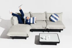 Paletti Lounge Sofa Modulares Outdoor-Loungesofa, 190x100x90 cm