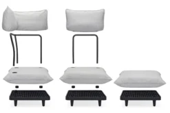 Paletti Seat Modularer Lounge-Sessel, grau, 100x100x90 cm